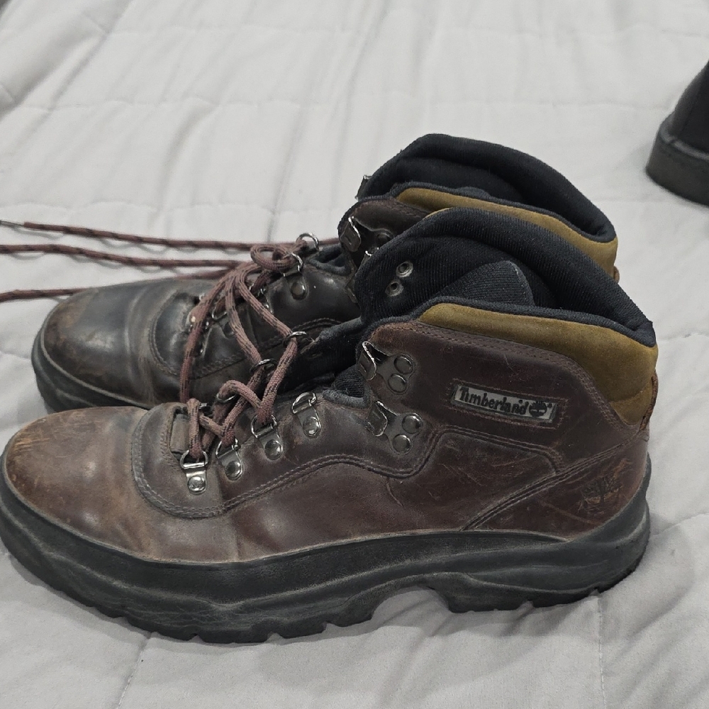 Timberland Men's Dark Brown Leather Boots